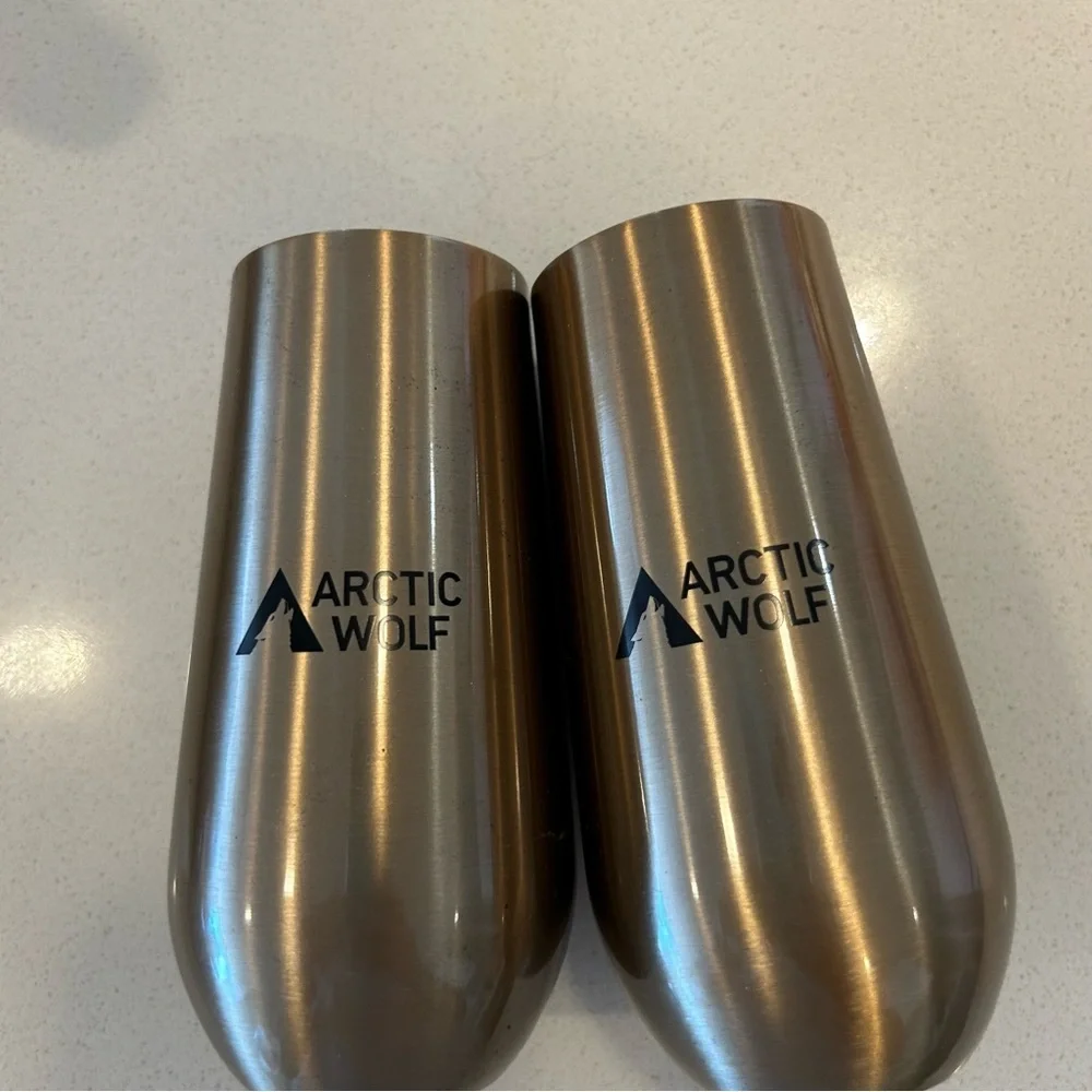 Set of 2 - Insulated Champagne Glasses
